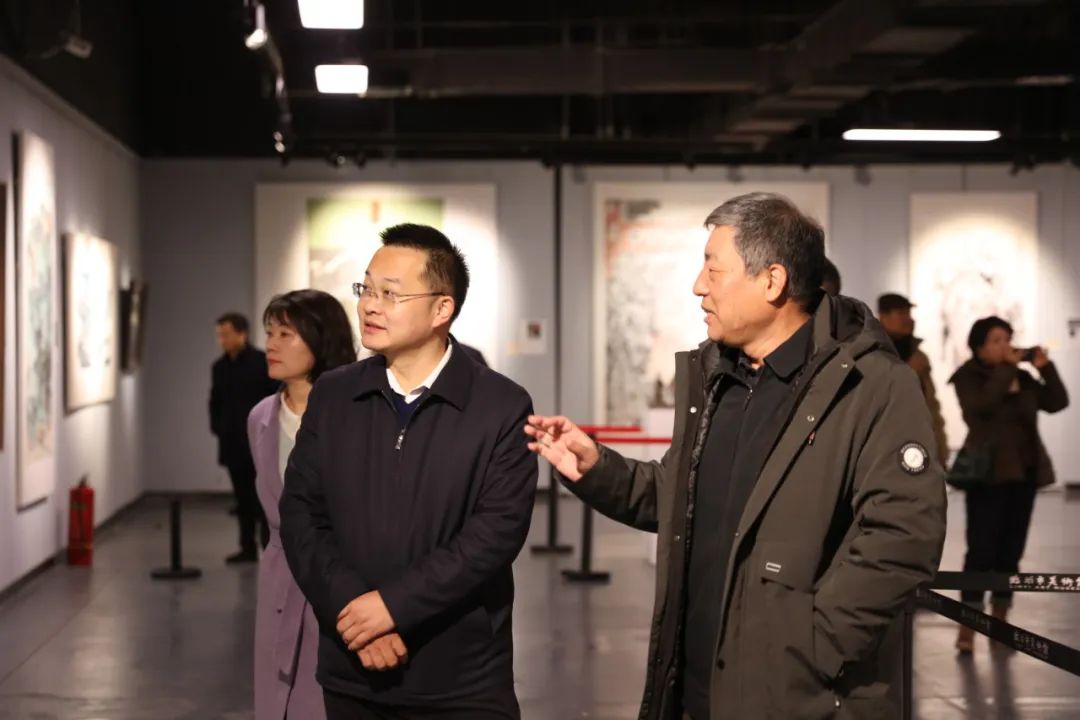 中国（临沂）红色文化美术作品邀请展开幕，山东画院十件作品应邀参展