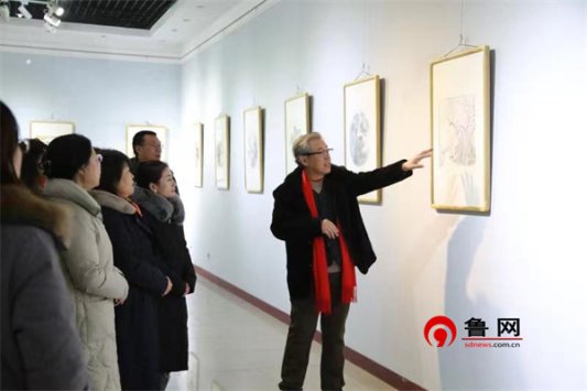  “同而不同——三人行山水画小品展”在德州开幕