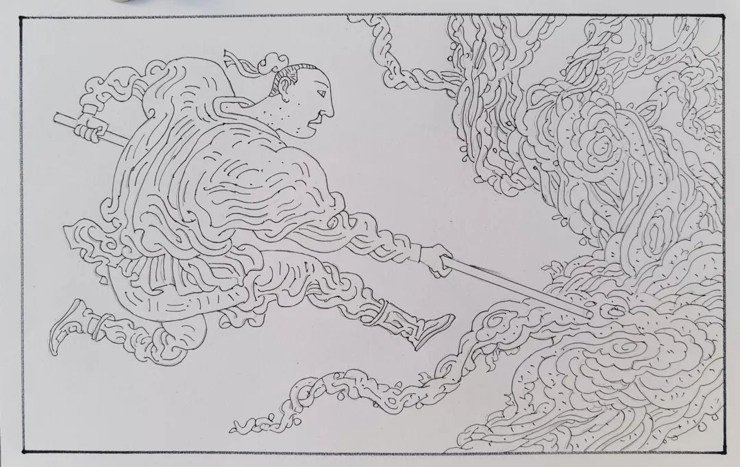 迟连城连环画《武松打虎》丨一题十画 画画不同