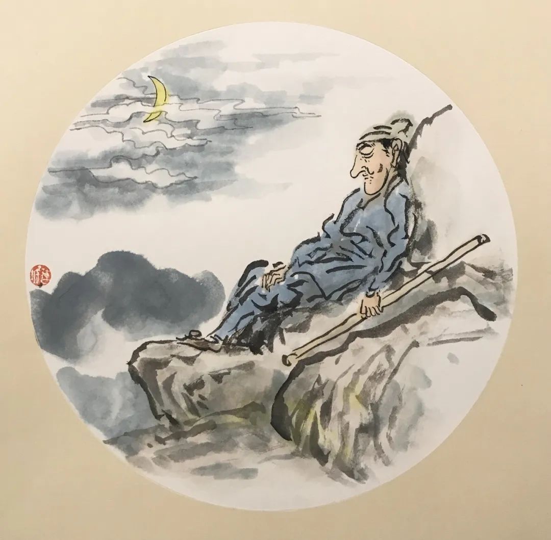 迟连城连环画《武松打虎》丨一题十画 画画不同