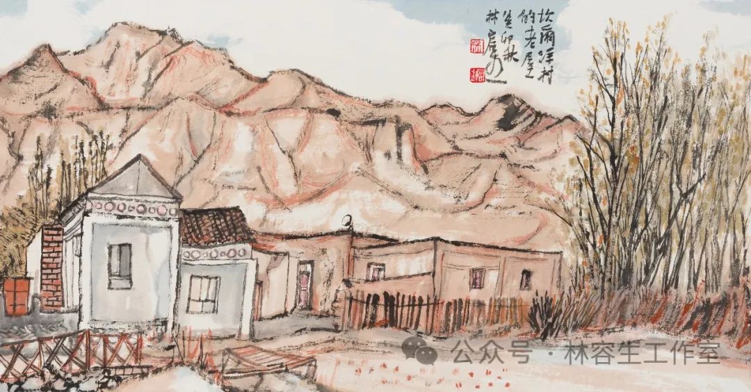 林容生新疆乡村纪实 | 远山与古村的诗意画卷