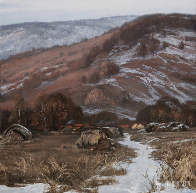 孙立新《䑃胧故乡雪》丨没有一笔纯白，却满是色调极高的洁白世界