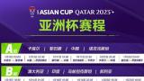 亚洲杯完整赛程公布！国足1月13日首战塔吉克斯坦