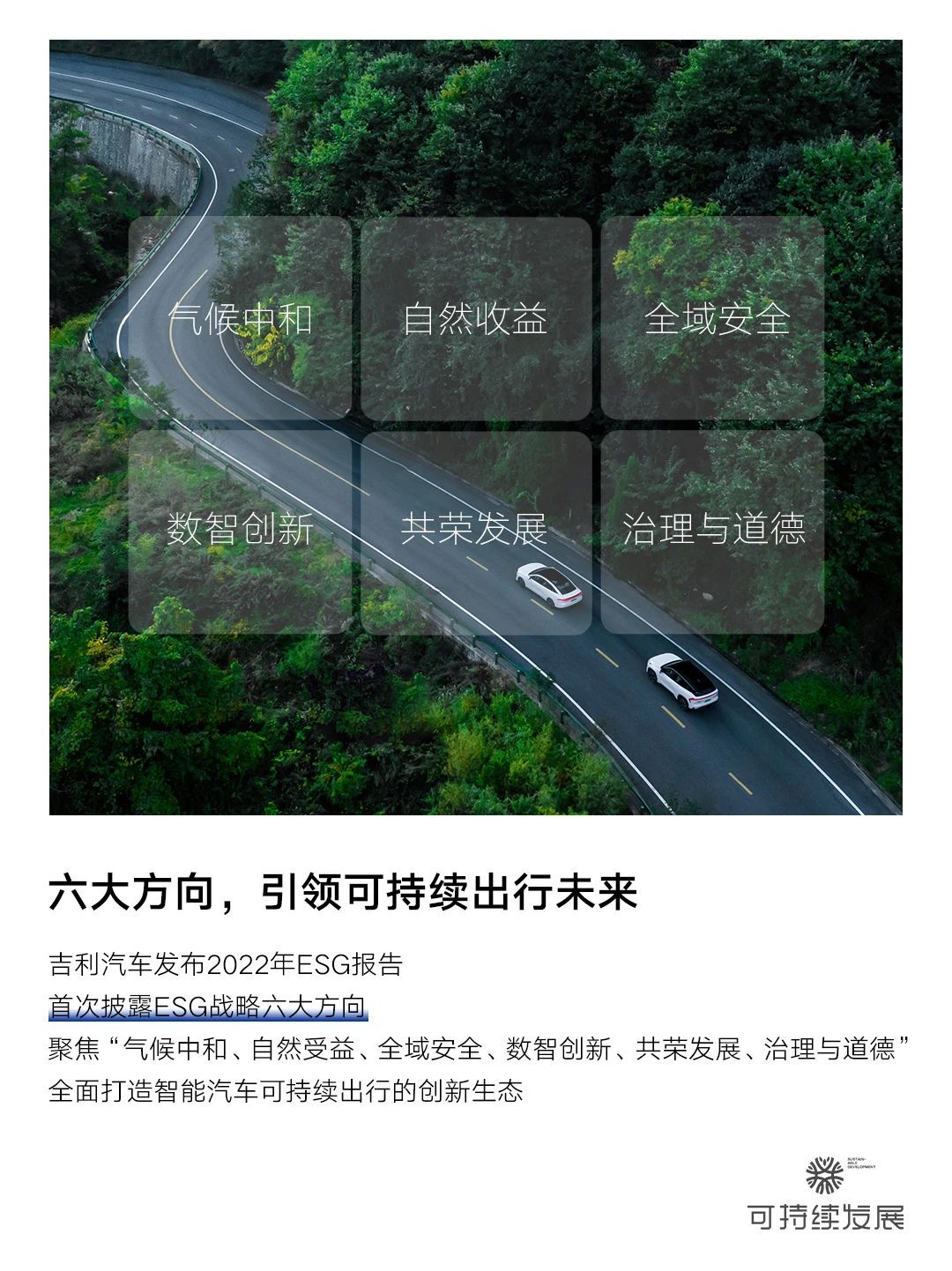 吉利汽车集团2023绿色足迹 | 全链路构建绿色低碳产品，树立可持续发展标杆