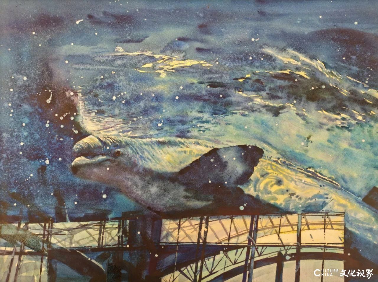 春节好眼福丨“逐梦蔚蓝——2024年青岛市首届海洋主题水彩画作品展”将于1月21日开幕