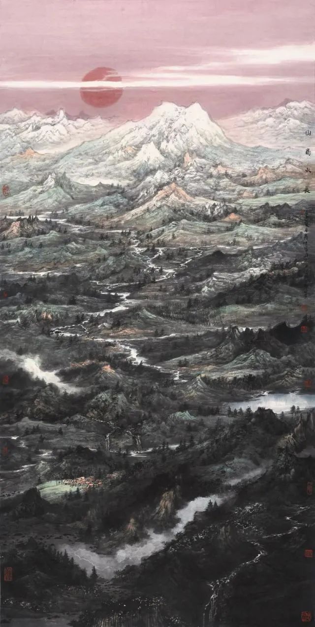 春节好眼福 |南北对画，“四时同春——赵青仲、丁建中中国画作品展”亮相苏州，展期至2月18日