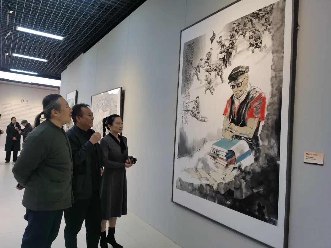 春节好眼福丨山东画院院长孔维克、画家孙棋应邀参展，“讴歌时代楷模——中国国家画院英模人物主题美术作品展”在北京举办