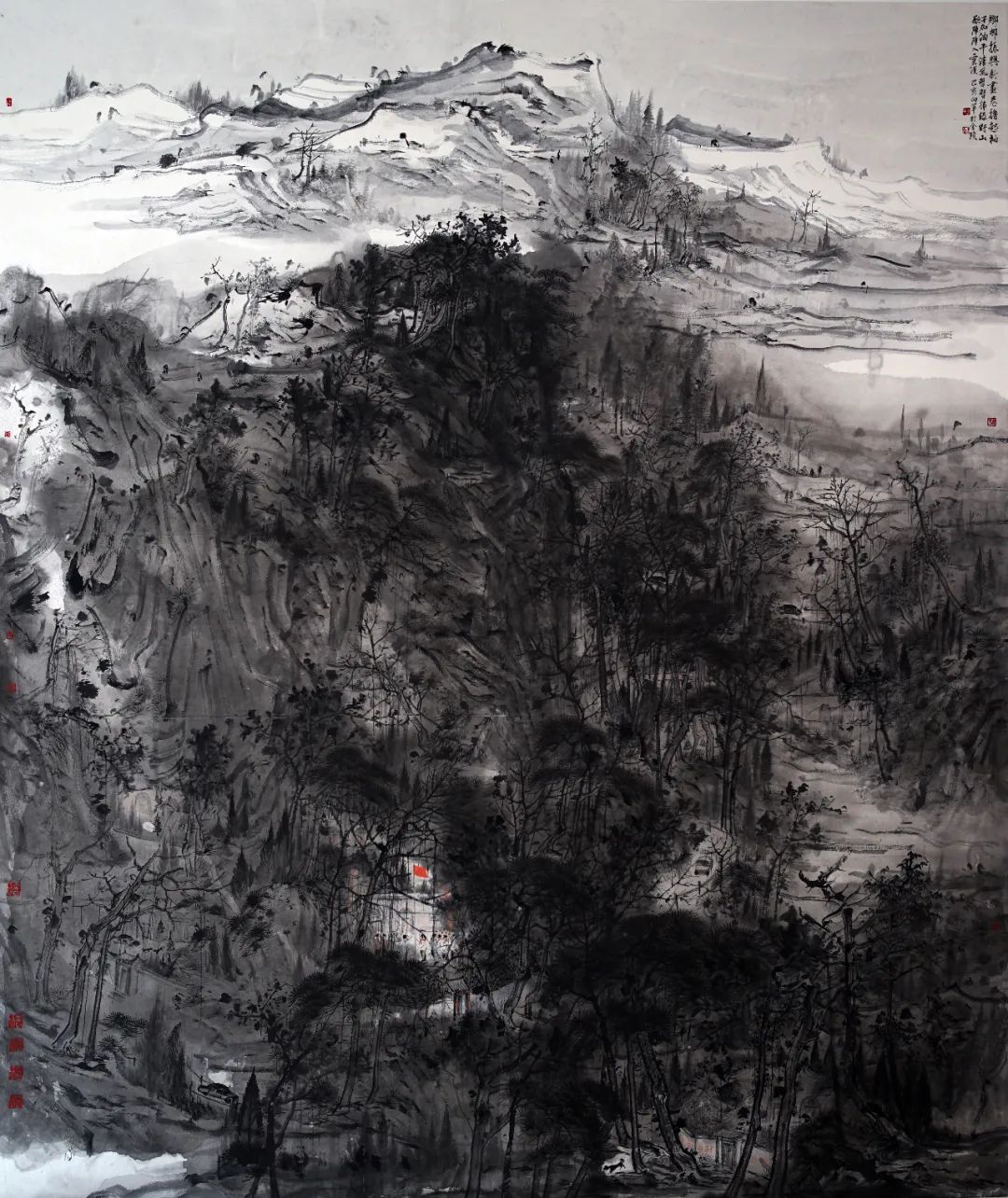 苍茫悲凉见温情，著名画家方向军应邀参展“春来，宜归乡——2024年度主题系列作品邀请展”