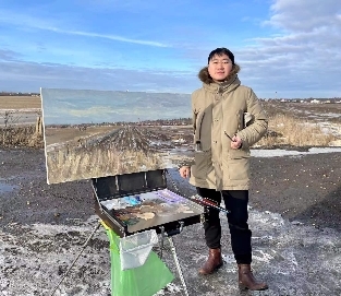 廖正定冬日油画写生丨生命的时光漫旅 风景的诗意诠释