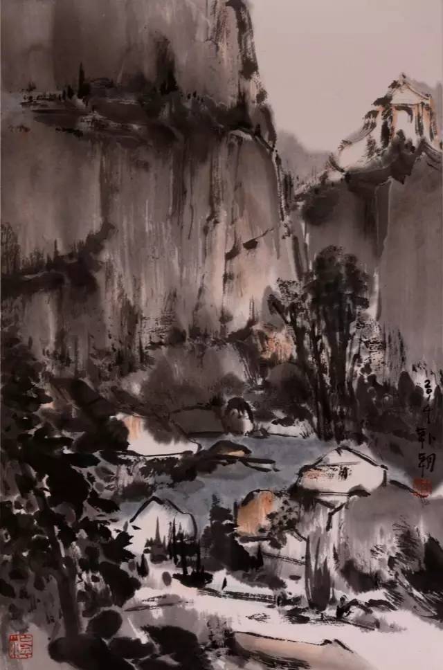 韩朝山水画丨“景”与“境”的冥想