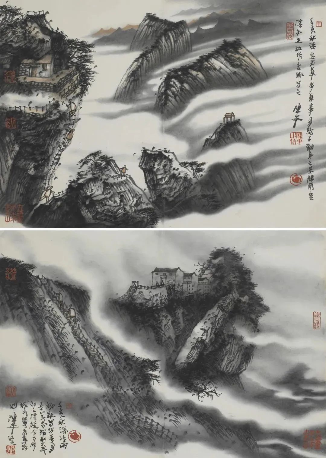 昼写雄崖为画谋，著名画家陈平特邀参展“五岳归来——第七届杭州·中国画双年展”