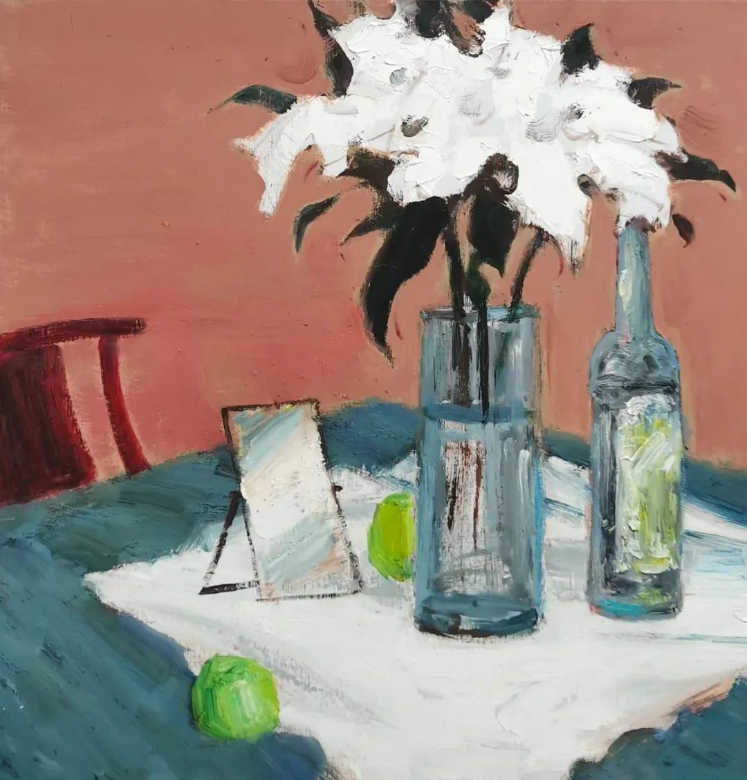 静候永恒——岳海涛《出场》系列油画作品中生命的节律与诗意