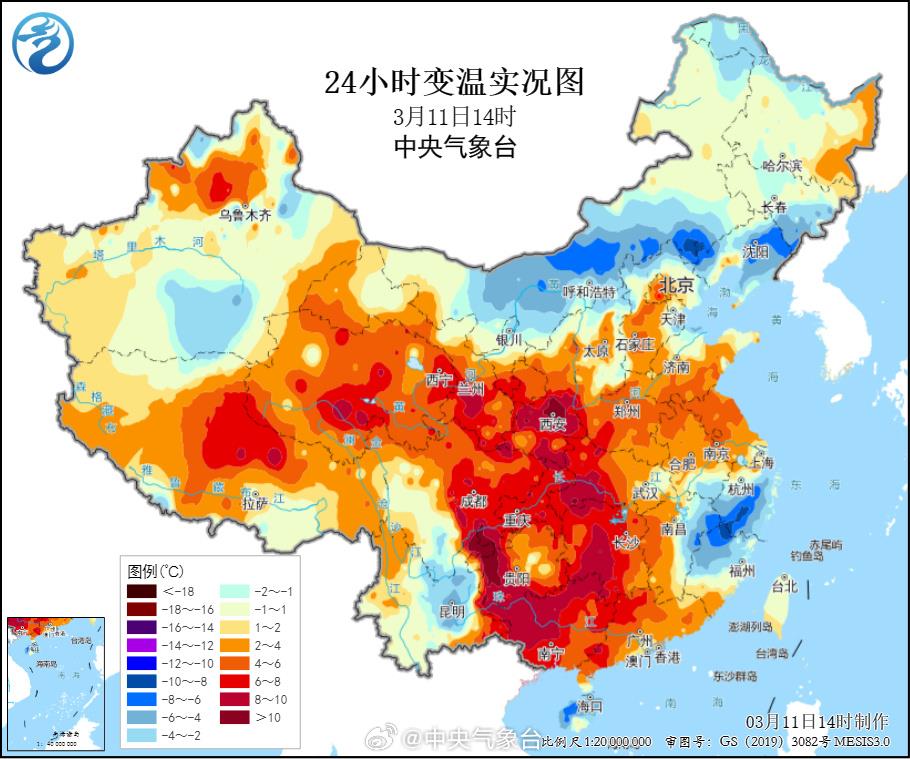 翻出春装！北方持续回暖多地气温将冲击20℃+，南方本周还要在阴雨中度过？