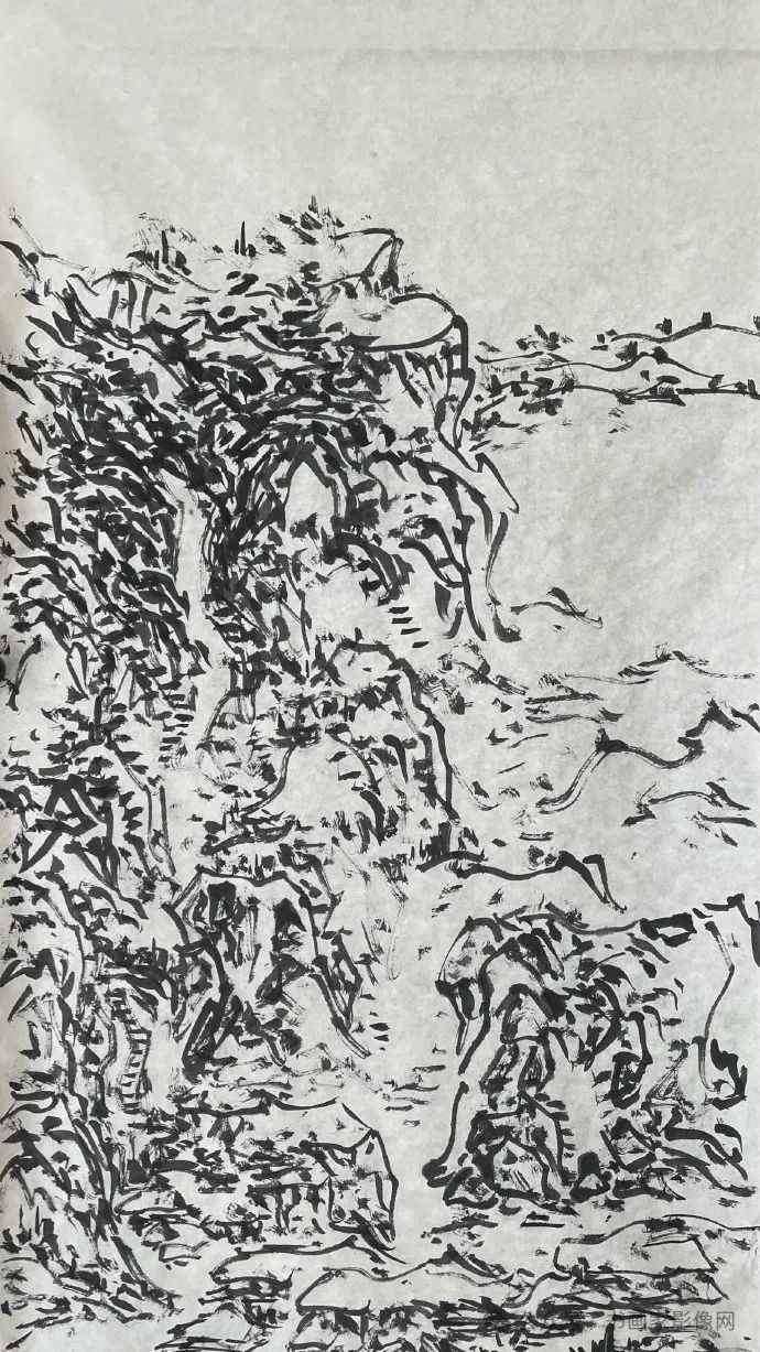 初中海·一道焦墨画语 | 书画的时代性，在于道法自然 天人合一