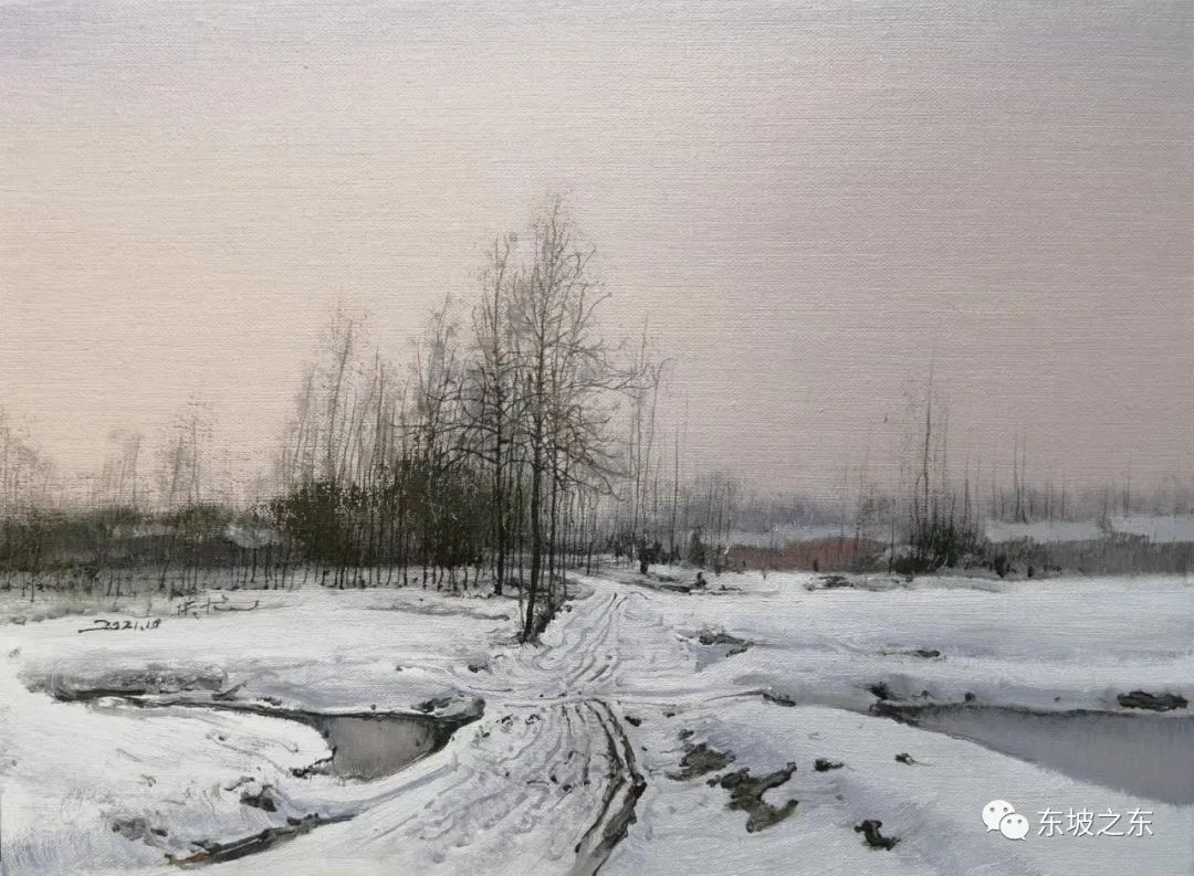 陆庆龙的油画丨饱含乡愁，一切景物皆情物