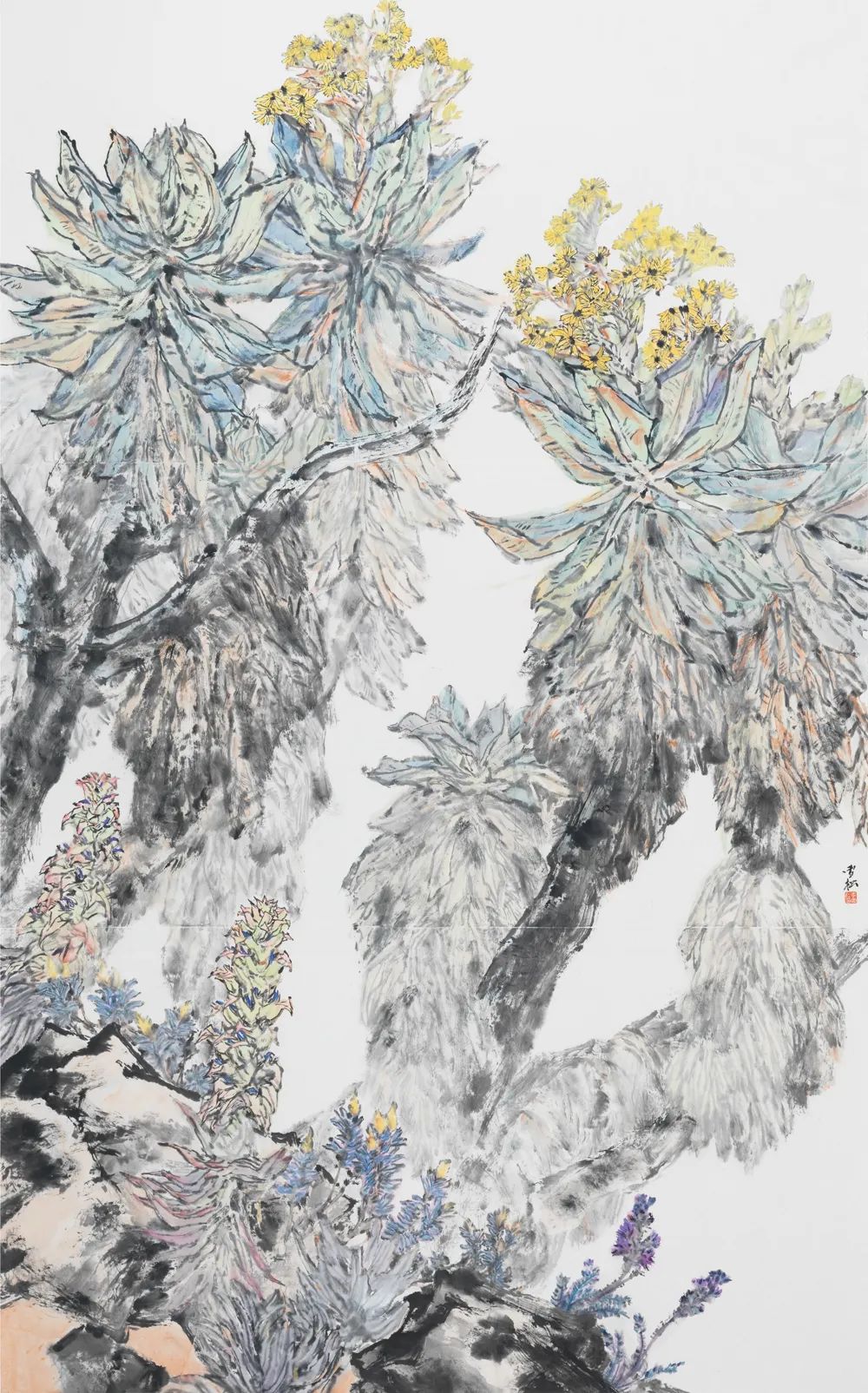 “虚伫神素——李雪松花鸟画作品展”在中国美术馆开幕，展期至4月16日