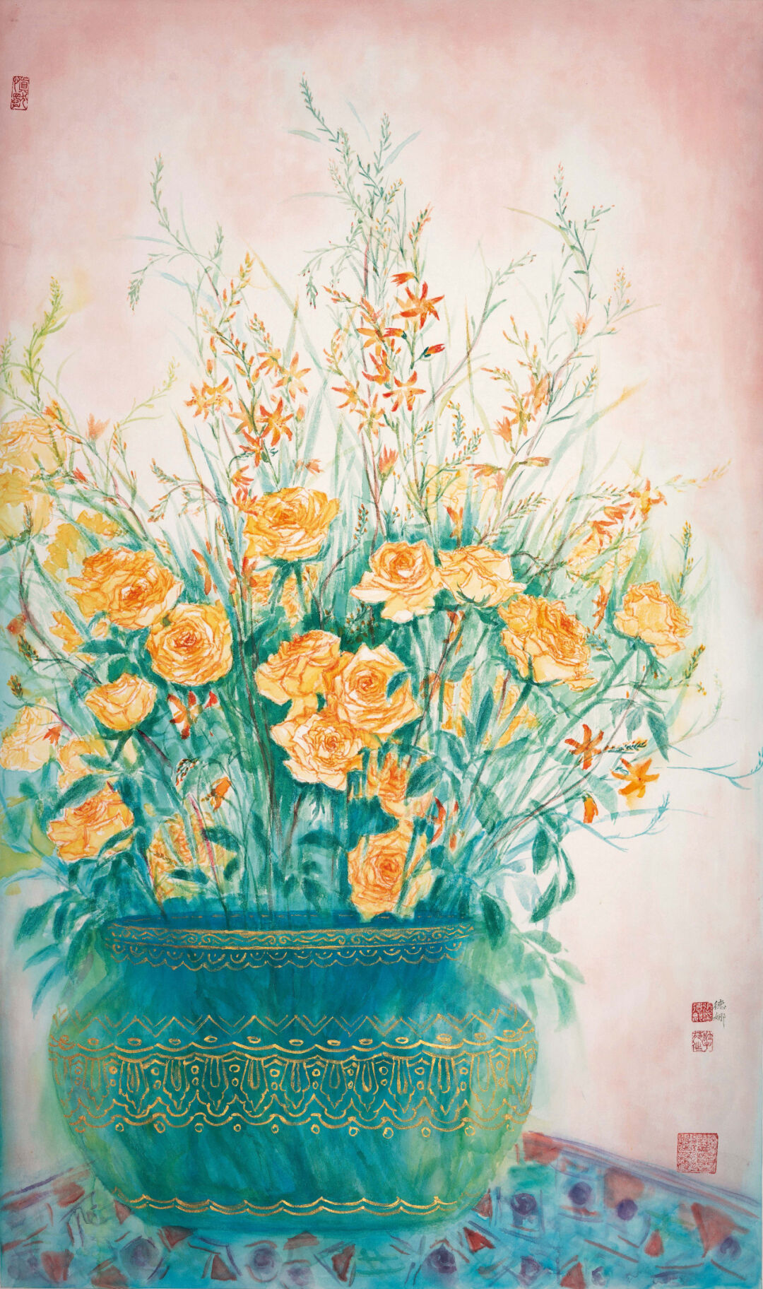 色彩斑斓的意象时空，“花开圣境——张德娜绘画艺术展”将于4月19日在济南开展