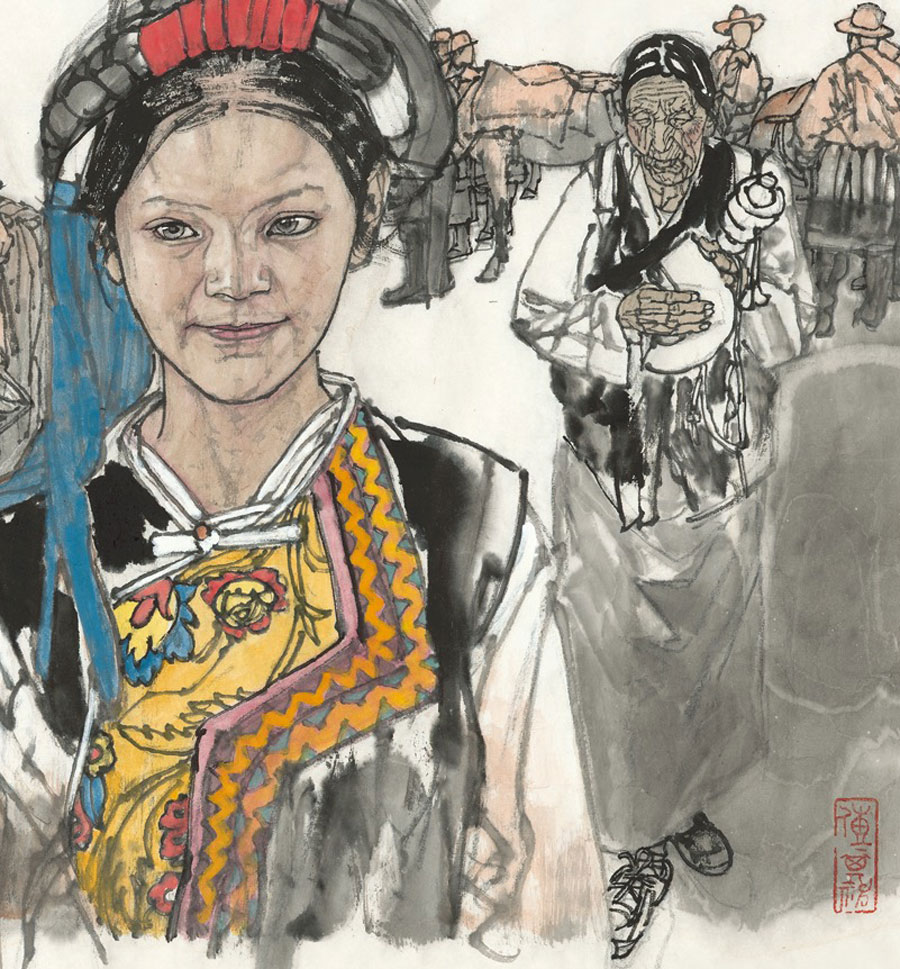 马国强中国人物画丨用生动笔墨讴歌现实生活，用工匠精神雕琢时代印记