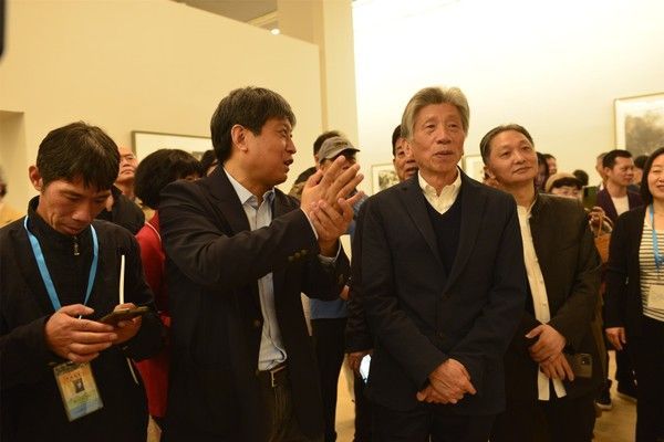 “笃行——罗公染随笔水墨展”昨日在中国美术馆开幕，展期至4月28日