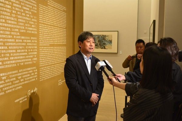 “笃行——罗公染随笔水墨展”昨日在中国美术馆开幕，展期至4月28日