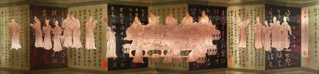 艺术家唐鸣岳受邀参展，“春江壁上行”展览在杭州开展