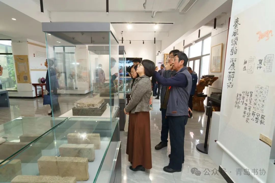 “秦风汉韵”首届全国砖刻书法展在青岛当代砖刻书法博物馆隆重开幕