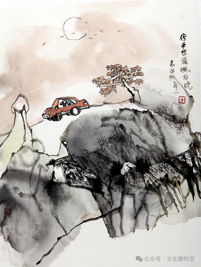 质朴的语言  入心的教导，岳海波综合材料绘画创作专题讲座在滨州开讲