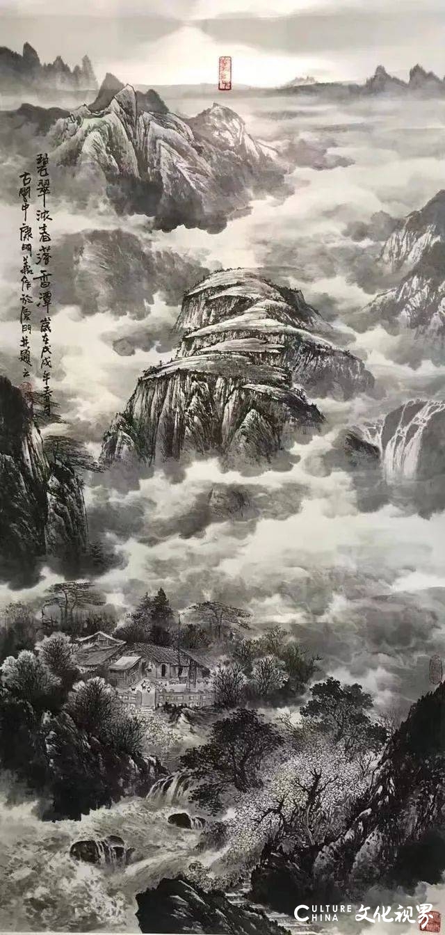 身在山水之间，心在山水之外——体味康明义青绿山水画作的笔墨情怀