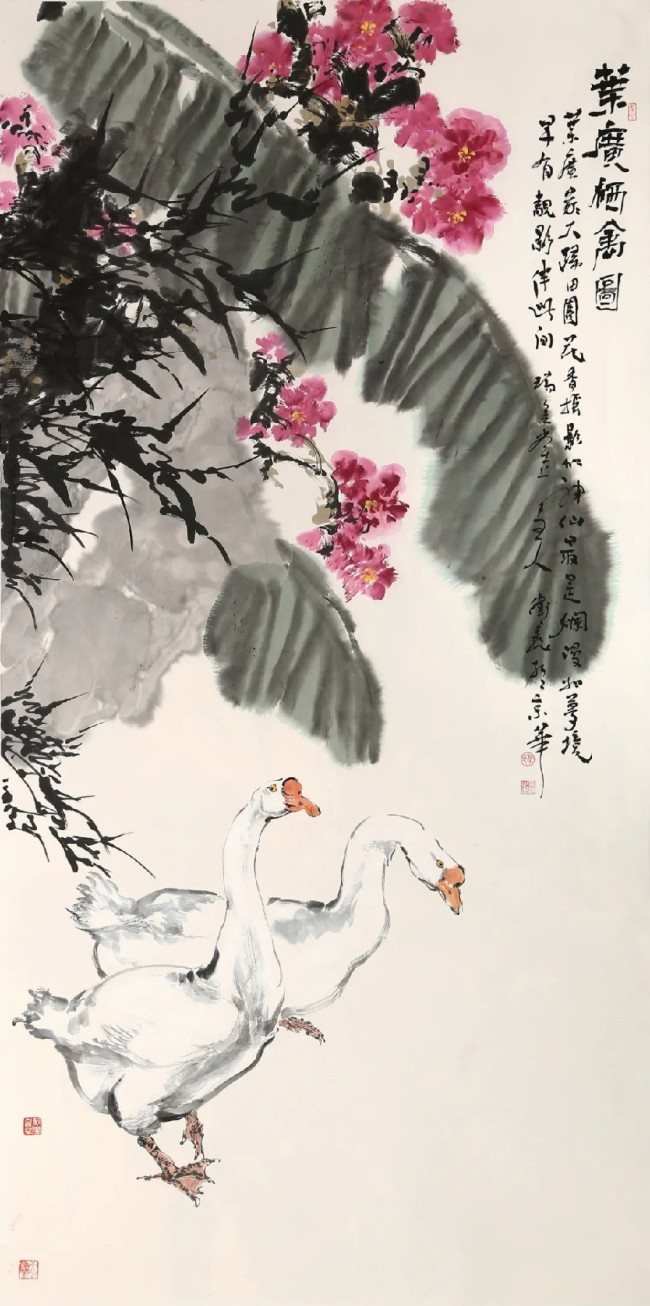 “春花烂漫·马卫巍大写意花鸟画作品展”昨日在石家庄盛大开幕