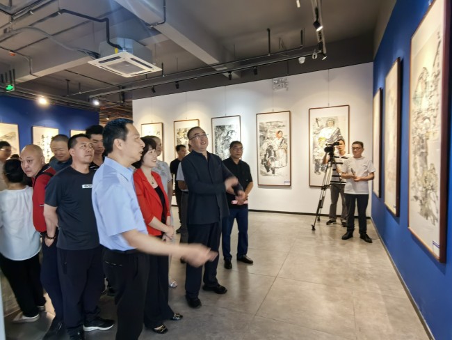 “艺道同心——甘肃画院美术书法作品交流展”在海南省书画院开幕