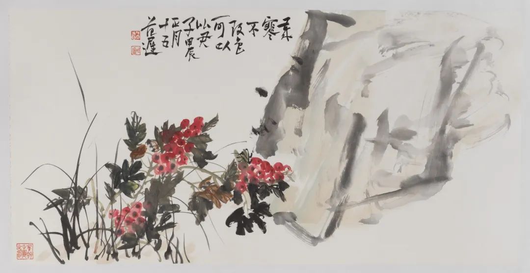 青山迤逦芳草香 | “山花烂漫——范存刚、朱赓博中国画邀请展”将于5月18日在青岛开展