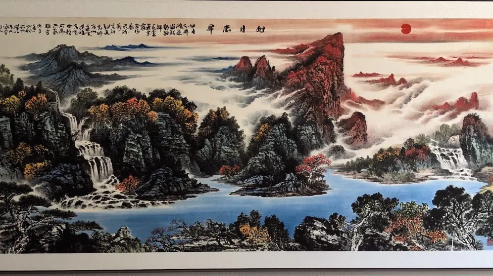 “黄山是我师——程海鹰山水画展”在威海隆重开幕，展览将持续至5月22日