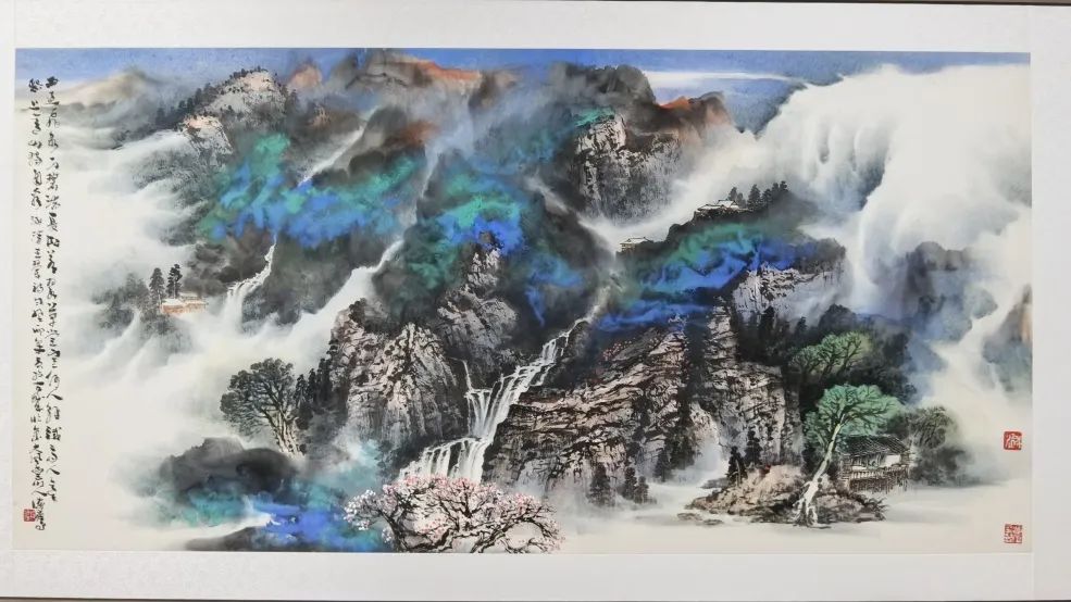 “黄山是我师——程海鹰山水画展”在威海隆重开幕，展览将持续至5月22日