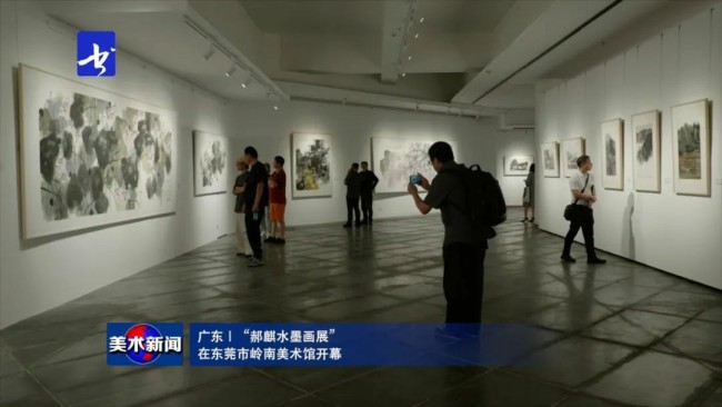 “郝麒水墨画展”在东莞市岭南美术馆开幕，展期至6月10日