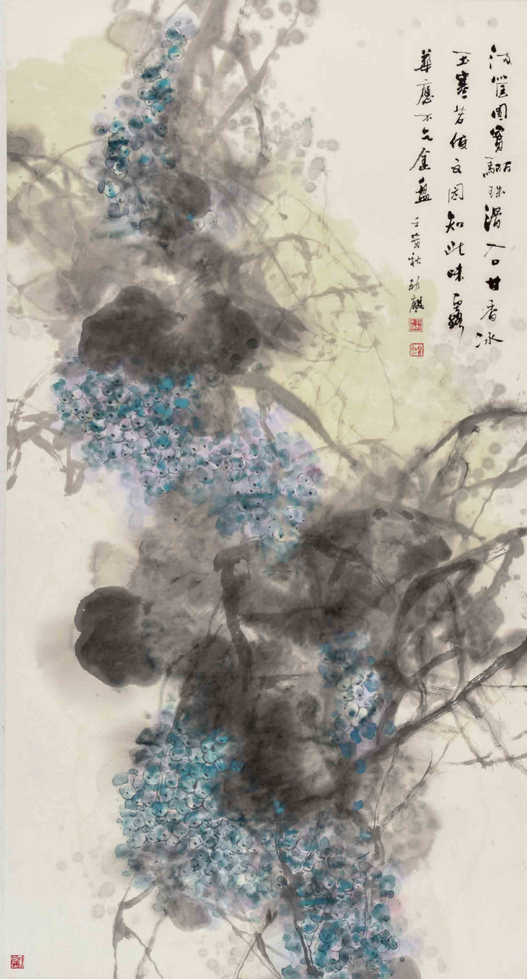 “郝麒水墨画展”在东莞市岭南美术馆开幕，展期至6月10日