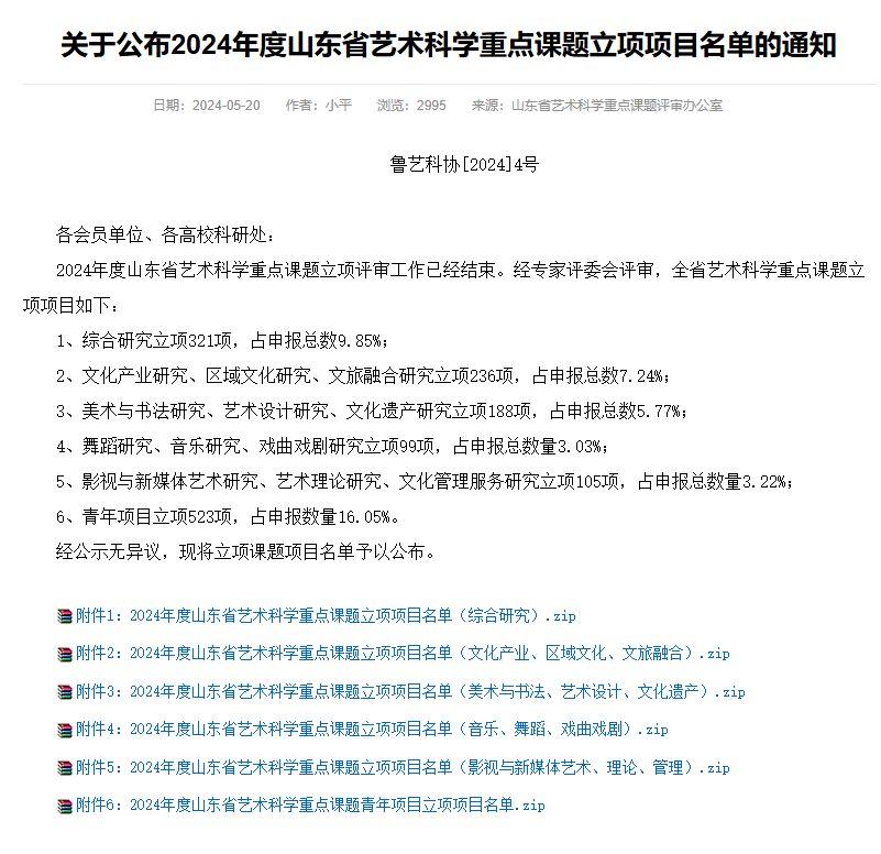 山东工程职业技术大学4项课题获批2024年度山东省艺术科学重点课题立项