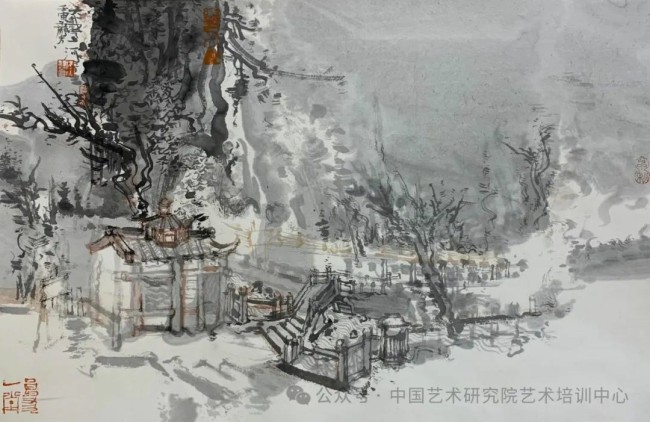 导师王静芳，中国艺术研究院艺术培训中心2024当代山水画笔墨语言形态建构研修班开始招生