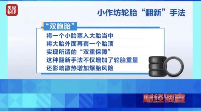 令人咋舌！轮胎“翻新”黑作坊内幕曝光，速来学习辨别翻新胎小秘诀