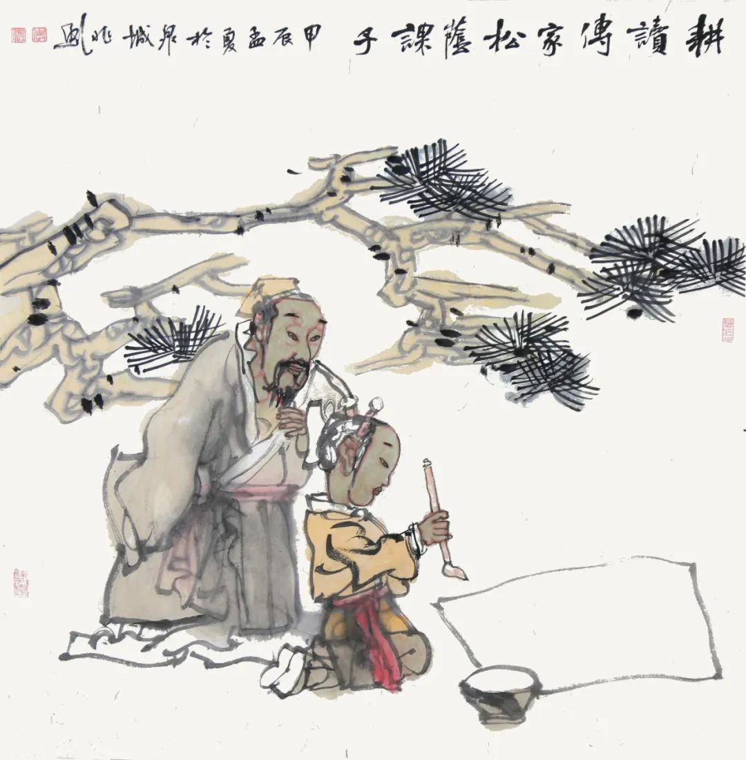 “三人行——李兆虬/赵建军/杨声小品画鉴赏会”在济南大美墨韵艺术空间举办