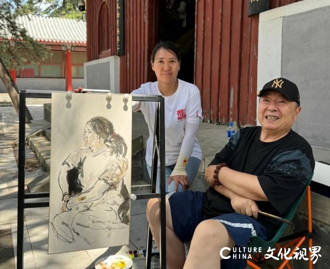 董浩戒台寺写生丨朱墙绿瓦丁香满院，千年古刹寻踪禅意