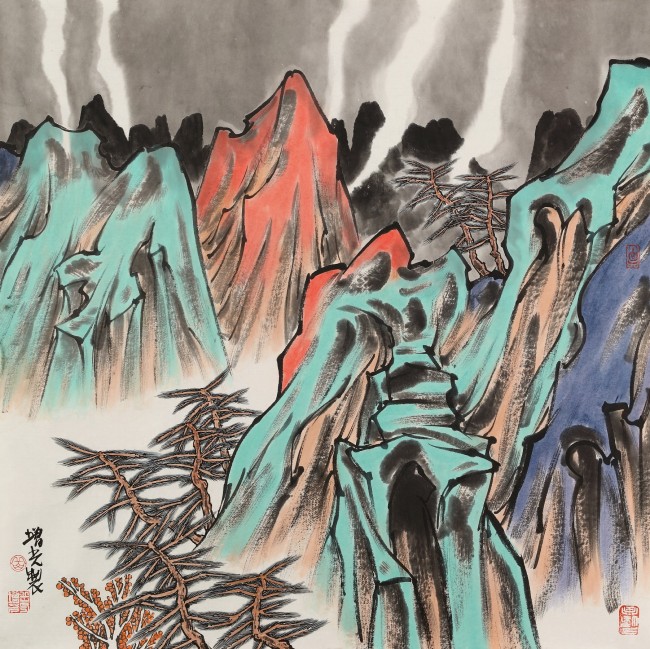 “煙霞會景——岳增光山水画作品展”将于6月22日在烟台开幕