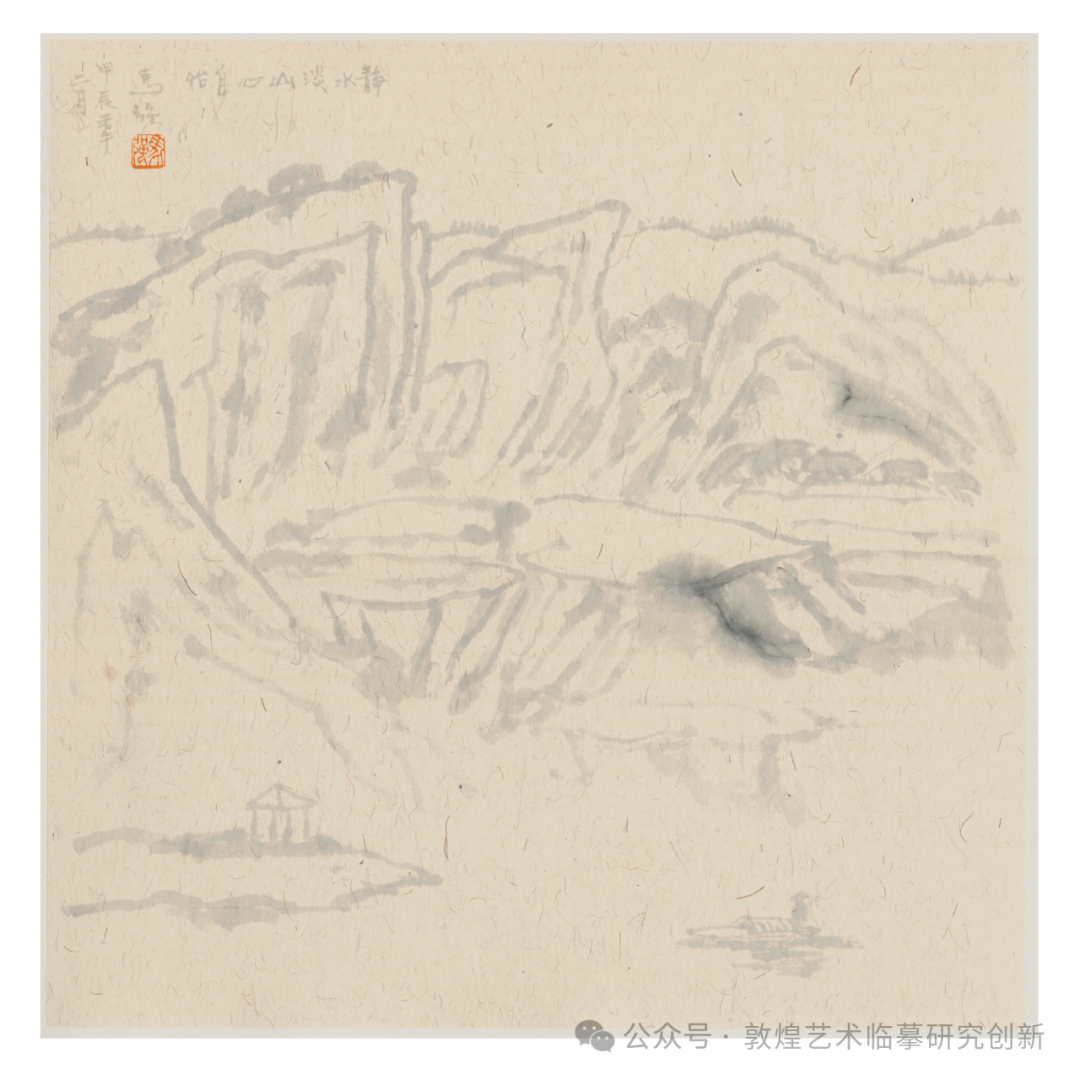 心境·敦煌——当代画家四人联展丨马强：远山如黛，近水微澜，表达内心的平静与安宁