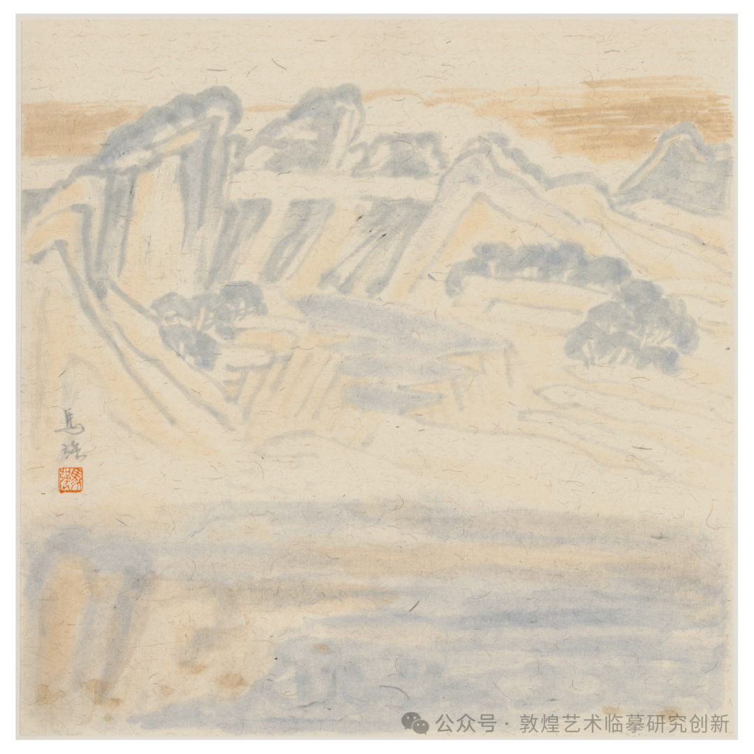 心境·敦煌——当代画家四人联展丨马强：远山如黛，近水微澜，表达内心的平静与安宁