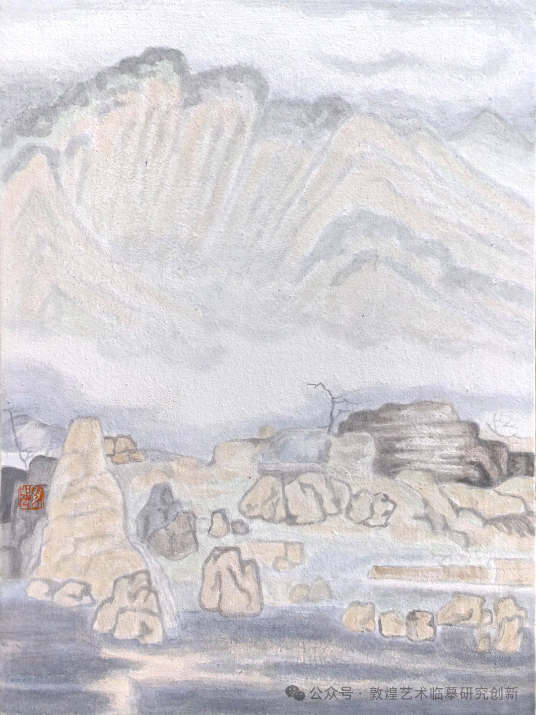 心境·敦煌——当代画家四人联展丨马强：远山如黛，近水微澜，表达内心的平静与安宁