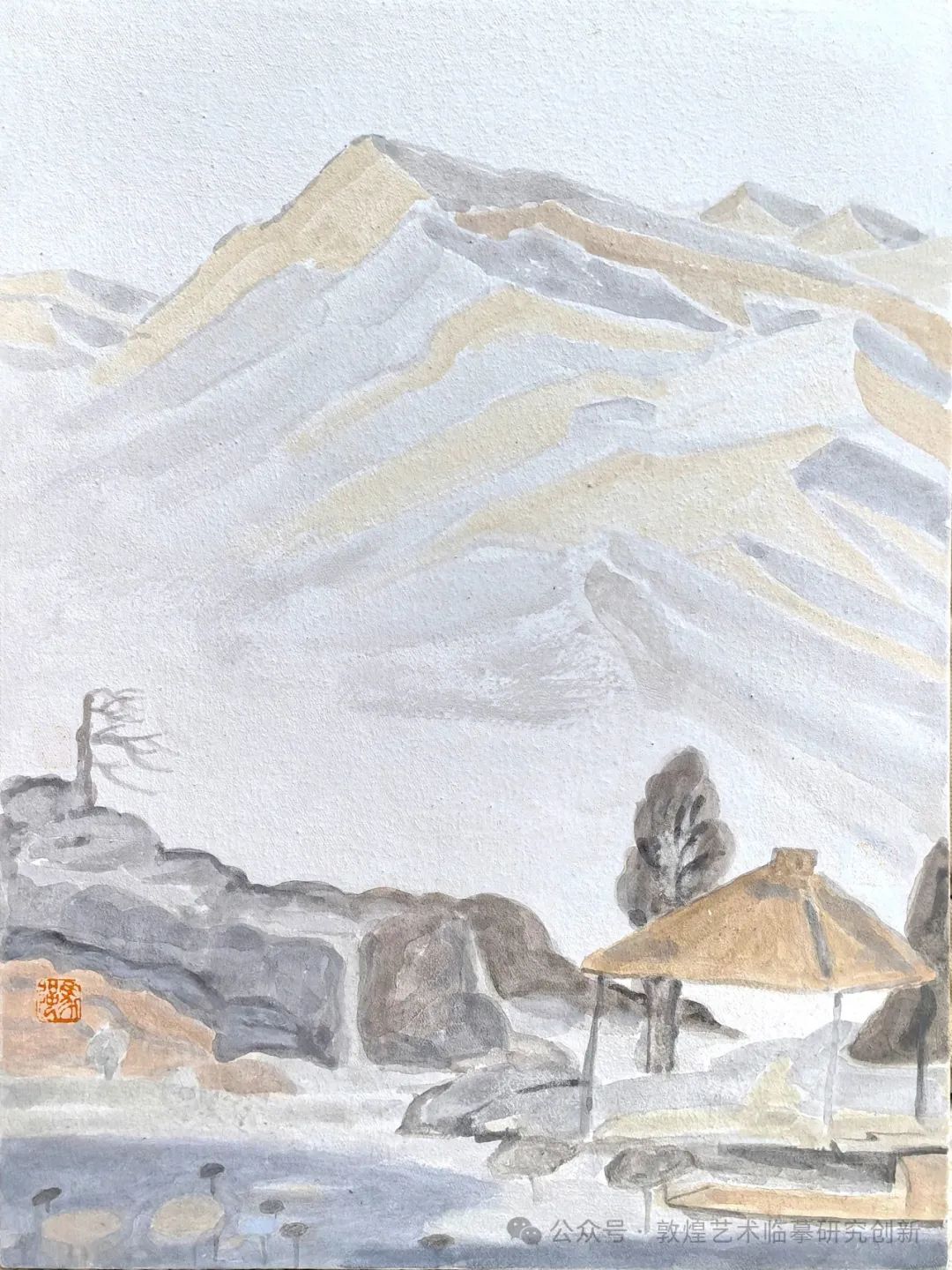 心境·敦煌——当代画家四人联展丨马强：远山如黛，近水微澜，表达内心的平静与安宁