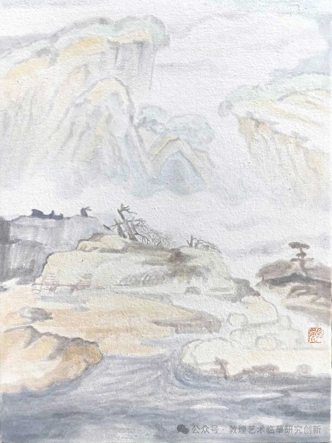 心境·敦煌——当代画家四人联展丨马强：远山如黛，近水微澜，表达内心的平静与安宁