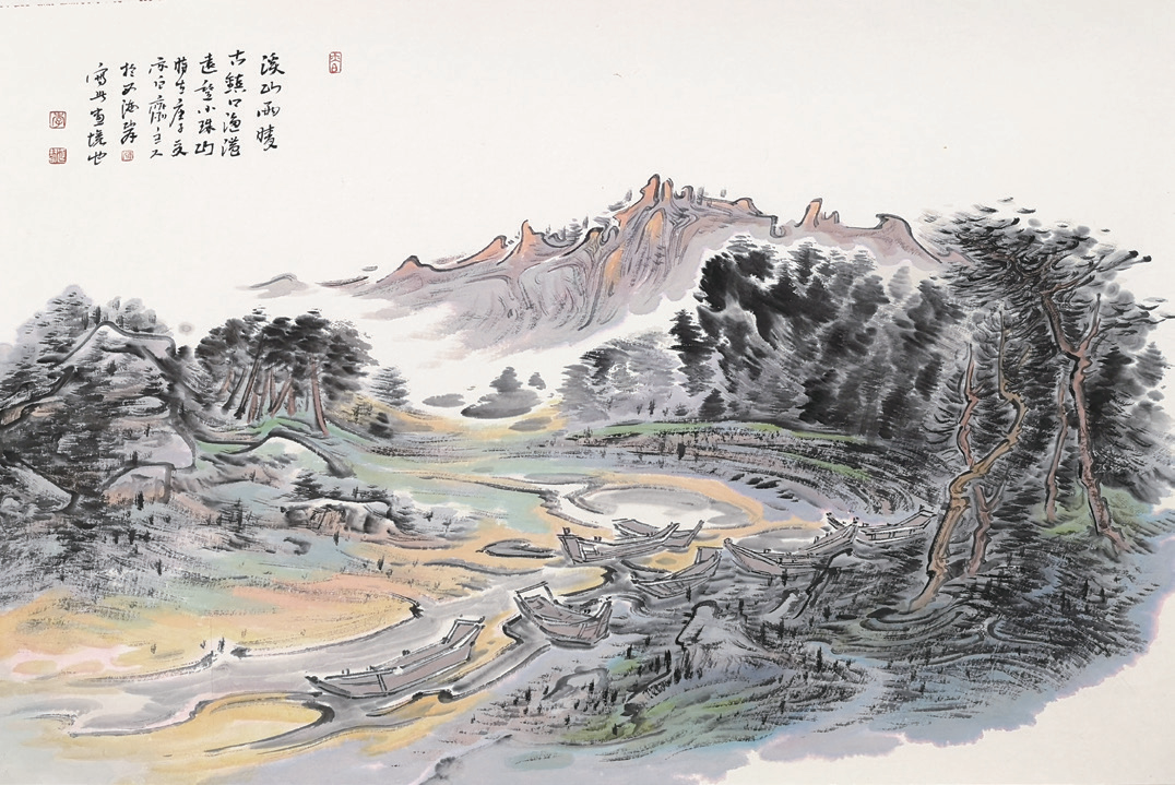 笔墨行云流水，柔中带刚，展开属于自己的山海画境——李延智青岛写生佳作赏析