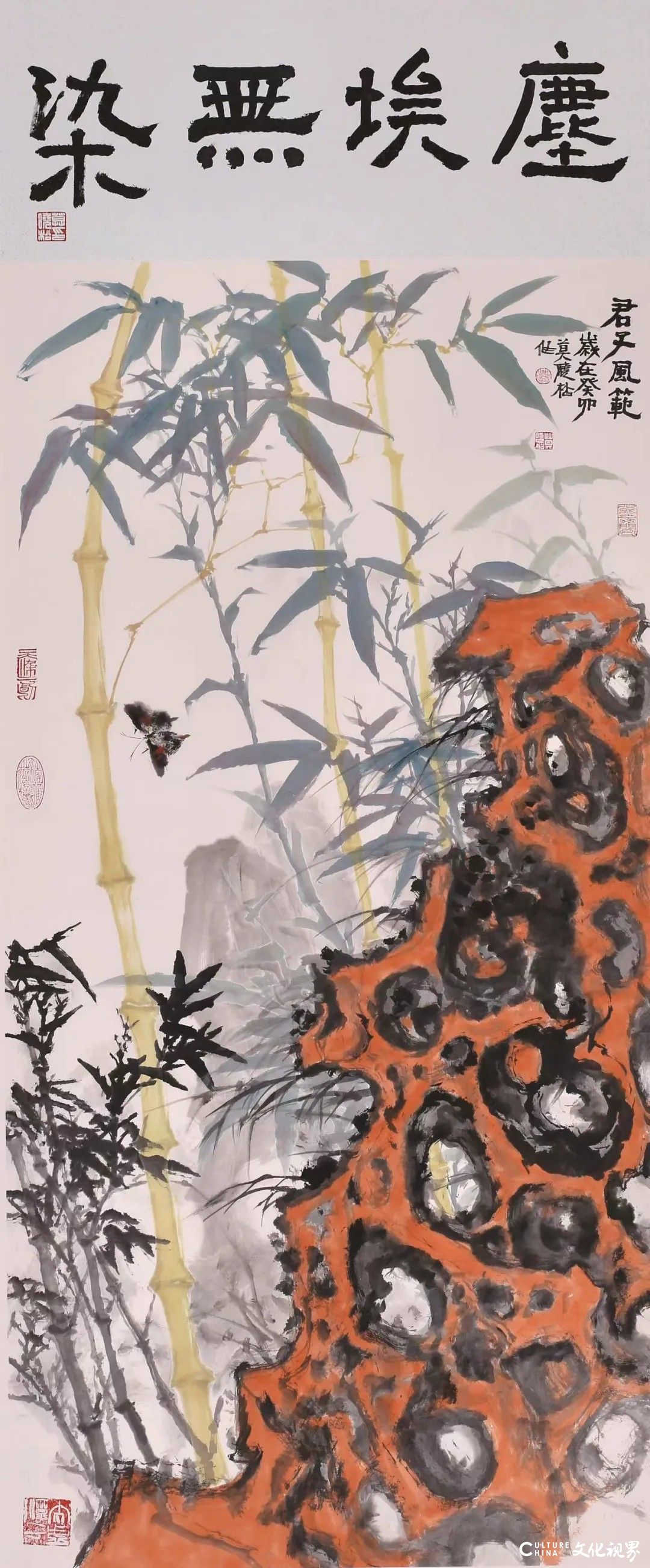 莫晓松花鸟画丨于笔墨古雅中见天地之苍茫，在明丽设色间咏意蕴之悠远