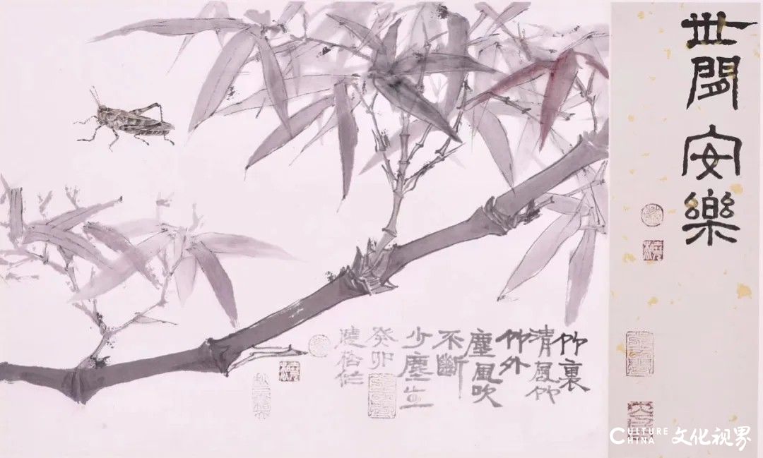 莫晓松花鸟画丨于笔墨古雅中见天地之苍茫，在明丽设色间咏意蕴之悠远