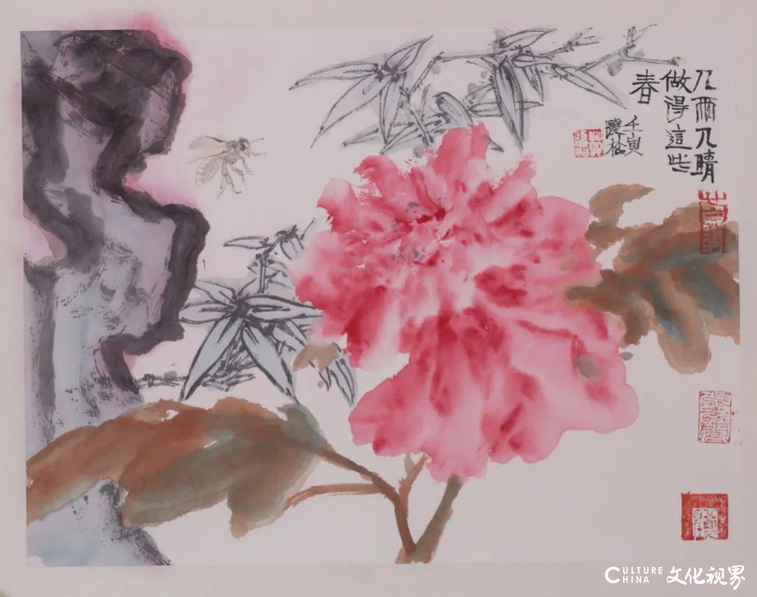 莫晓松花鸟画丨于笔墨古雅中见天地之苍茫，在明丽设色间咏意蕴之悠远